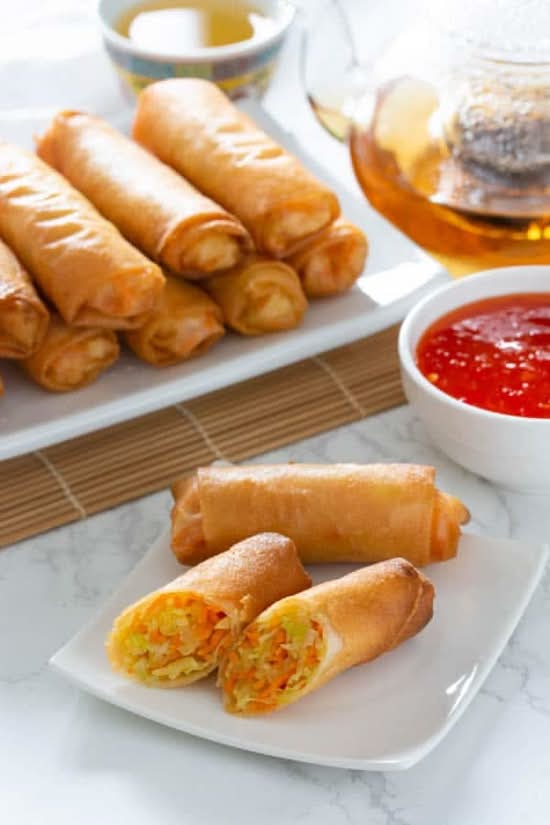 Vegetable Spring Rolls (4 pcs) 斋春卷